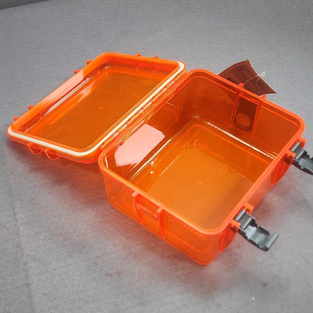 Outdoor Products Watertight Box Orange Large‎ 1.5L Dry Case Kayak Camping New